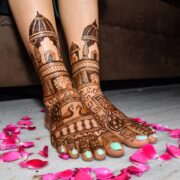 Beautiful foot mehndi