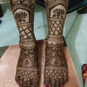 Foot mehandi half