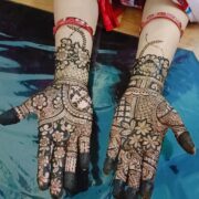 Font and back hand mehandi